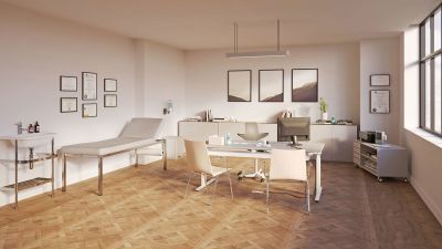 Arztpraxis Arbeitsbereich Arbeitsplatz Einrichtung Gesundheit Ergonomie Bueromoebel Neudoerfler