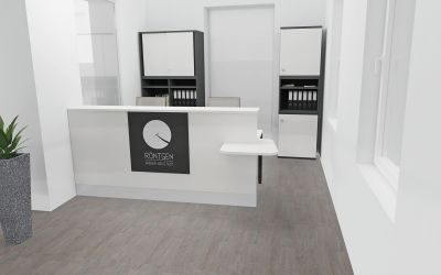 Arztpraxis 3Dansicht Rendering Voransicht Einrichtung Neudoerfler