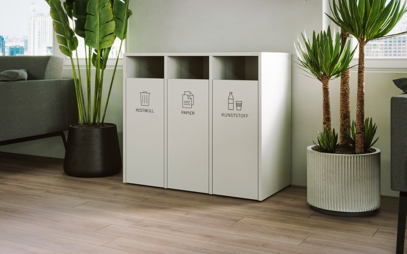 Clean Up Recycling Box mülltrennung modern office