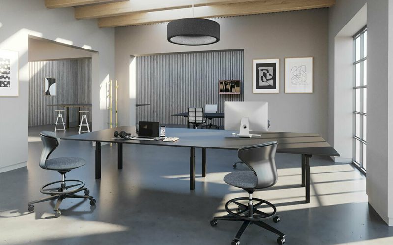 Flux E Bench Besprechungstisch | Arbeitstisch fürs Büro - höhenverstellbarer Bürotisch