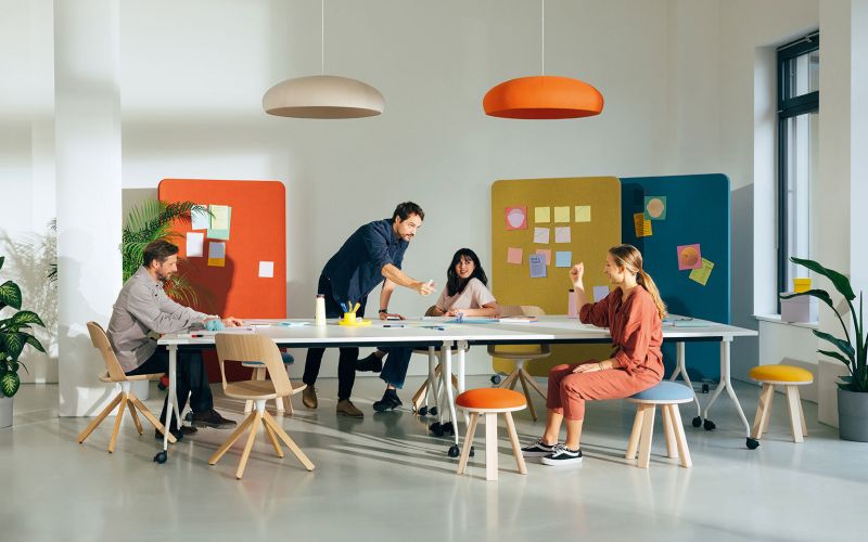 Ilvi Schwenktisch Workshop Mobil Rollen Bueromoebel Neudoerfler