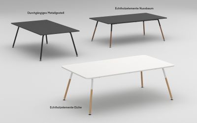 Mymotion Besprechungstisch Echtholz Gestell Meeting Bueromoebel Neudoerfler