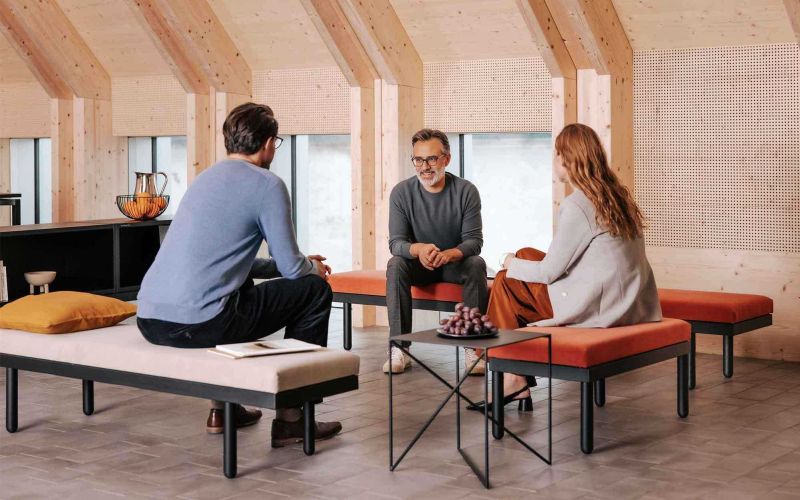 Venice by neudoerfler sitzbank loungemoebel buero homeoffice design