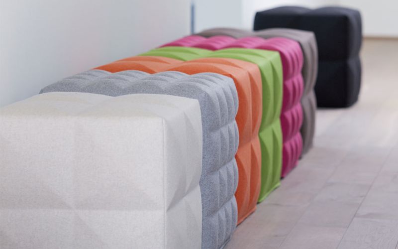 Buzzispace Buzzicube Hocker Akustik Schallabsorbierend Lounge Bueromoebel Neudoerfler