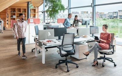 Sedus se:flex Bürostuhl mit Rollen flexible Lehne Neudörfler