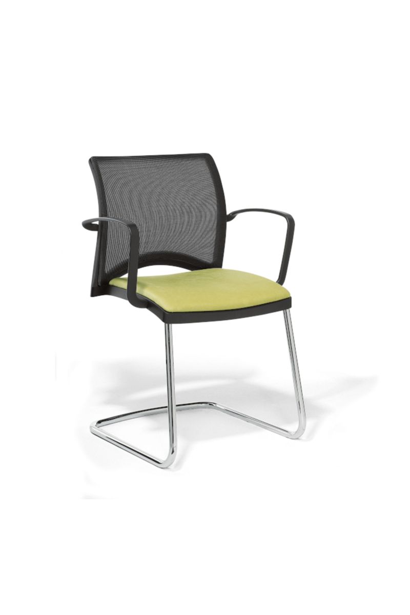 Viasit linea besucher netzruecken gepolstert armlehnen buerostuehle buero neudoerfler