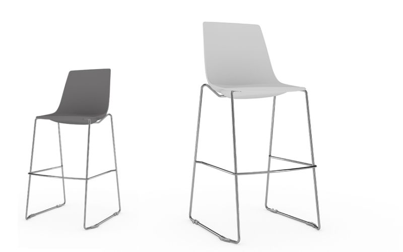 Viasit solix sitzmoebel grau stuhl barhocker kommunikationszone lounge buero neudoerfler