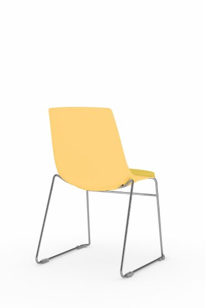 Viasit solix gelb sitzmoebel stuhl besucherstuhl seminar event buero neudoerfler