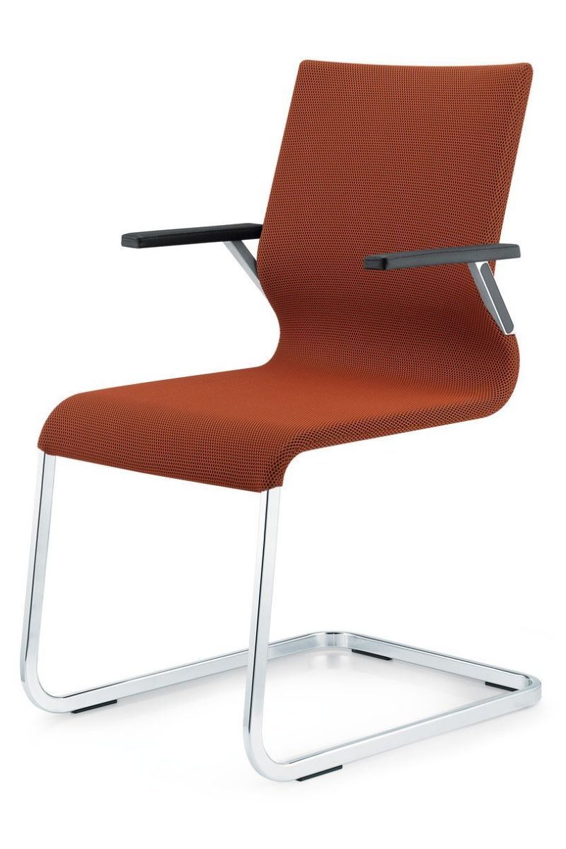 ZUECO LACINTA Besprechungsstuhl rot mit Armlehnen Neudoerfler