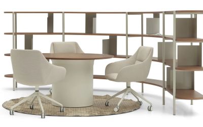 Flow regal dunkles holz rundung bueromoebel deberenn neudoerfler