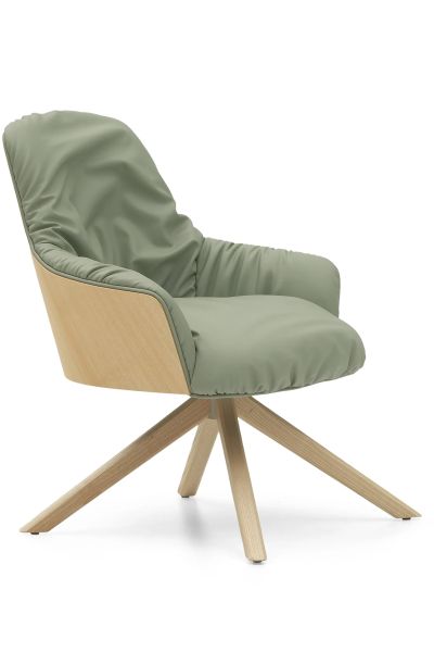 Hendrix wood 3 holz loungestuhl bueromoebel meeting deberenn neudoerfler