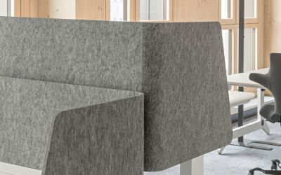 Planmöbel Unit Privacy Screen Knieblende | Privatsphäre Arbeitsplatz - Trennwandsystem Büro