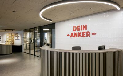 Ankerbrot empfang einrichtung bueromoebel neudoerfler