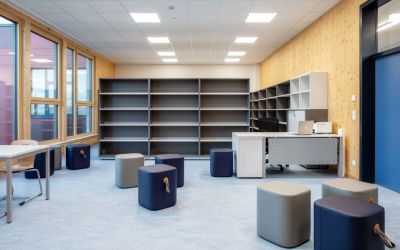 Stauraum regale bibliothek schule neudoerfler