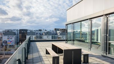 Palfinger arbeiten im freien outdoor neudoerfler