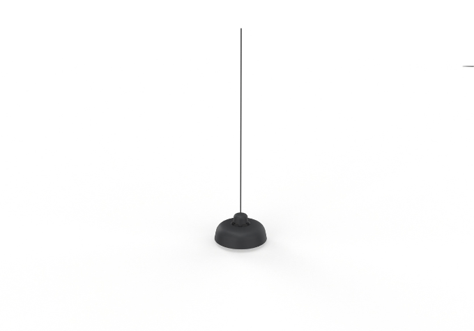 Kleine Pendelleuchte in Schwarz